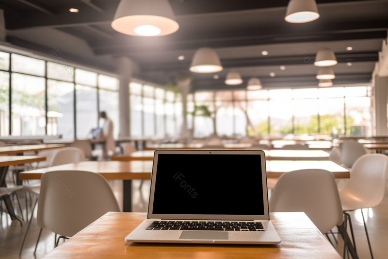 室内商务办公室桌子上的电子笔记本电脑摄影图,高清,摄影图,摄影图片,图片大全,摄影图免费下载